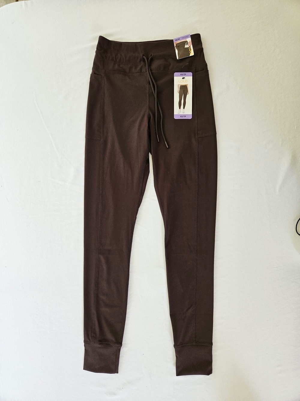 Lole Women's Brown Drawstring Leggings NWT Size XS
